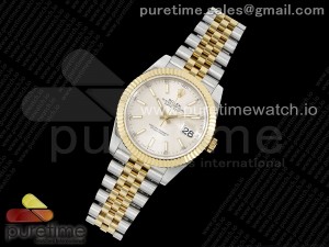 DateJust 41 126333 SS/YG JDF 1:1 Best Edition 904L Steel Silver Stick Dial on SS/YG Jubilee Bracelet VR3235