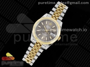 DateJust 41 126333 SS/YG JDF 1:1 Best Edition 904L Steel Gray Stick Dial on SS/YG Jubilee Bracelet VR3235