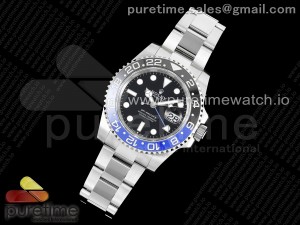 GMT-Master II 126710 BLNR Black/Blue Ceramic JDF Best Edition on SS Oyster Bracelet SA3285 V5