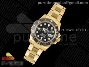 Submariner 126618 LN YG Black Ceramic 904L Steel VSF 1:1 Best Edition VS3235