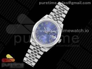 Datejust 41 SS 904L Steel Clean 1:1 Best Edition Blue Roman Dial on Jubilee Bracelet VR3235