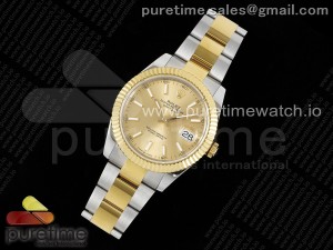 DateJust 41 126333 SS/YG JDF 1:1 Best Edition 904L Steel YG Stick Dial on SS/YG Oyster Bracelet VR3235