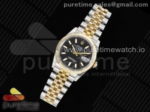 DateJust 36 SS/YG 126233 JDF Gold Wrapped 904L Steel Black Dial Stick Markers on Jubilee Bracelet V2