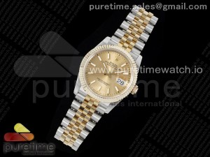 DateJust 36 SS/YG 126233 JDF Gold Wrapped 904L Steel YG Dial Stick Markers on Jubilee Bracelet V2