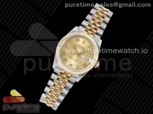 DateJust 36 SS/YG 126233 JDF Gold Wrapped 904L Steel YG Dial Roman Markers on Jubilee Bracelet V2