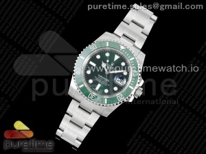 Submariner 116610 LV Green Ceramic APSF 1:1 Best Edition on SS Bracelet VR3135