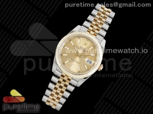 DateJust 41 SS/YG 126333 JDF Gold Wrapped 904L Steel YG Dial Stick Markers on Jubilee Bracelet V2