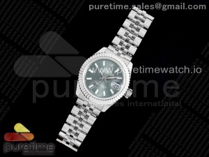 Lady DateJust 28 SS JDF 1:1 Best Edition 904L Steel Green Dial on Jubilee Bracelet A2671