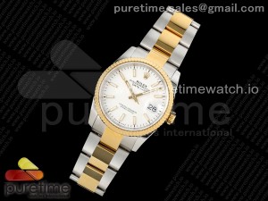 DateJust 36 SS/YG DIWF 1:1 Best Edition 904L Steel White Stick Dial on Oyster Bracelet SA3235