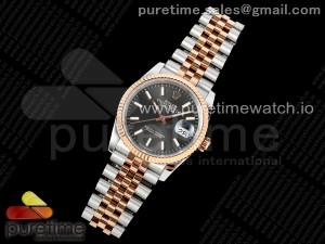 DateJust 36 SS/RG DIWF 1:1 Best Edition 904L Steel Gray Stick Dial on Jubilee Bracelet SA3235