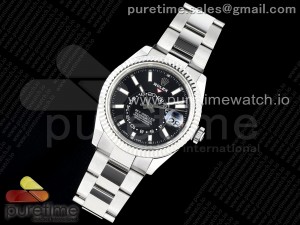 Skydweller SS Noob Best Edition Black Dial on SS Bracelet A23J