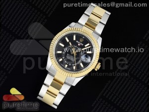 Skydweller SS/YG Noob Best Edition Black Dial on SS/YG Bracelet A23J