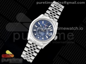 Skydweller SS Noob Best Edition Blue Dial on SS Jubilee Bracelet A23J