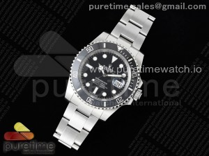 Submariner 116610 LN Black Ceramic NTF 904L 1:1 Best Edition on SS Bracelet VR3135