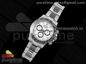 Daytona 116500 QF 1:1 Best Edition White Dial on SS Bracelet SA4130