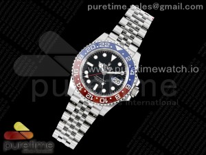 GMT Master II 126710 BLRO Pepsi 904L SS C+F 1:1 Best Edition Black Dial on Jubilee Bracelet VR3285 CHS