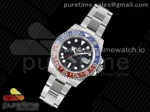 GMT Master II 126710 BLRO Pepsi 904L SS C+F 1:1 Best Edition Black Dial on Oyster Bracelet VR3285 CHS