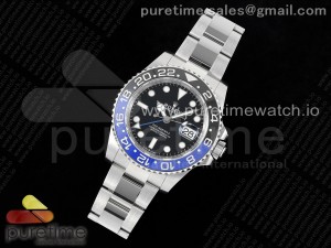 GMT Master II 126710 BLNR Batman 904L SS C+F 1:1 Best Edition Black Dial on Oyster Bracelet VR3285 CHS