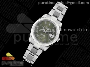 DateJust 41 SS JDF 904L Steel Green Sundust Dial Arabic Markers on Oyster Bracelet VR3235 V2