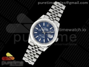 DateJust 41 SS JDF 904L Steel Blue Textured Dial on Jubilee Bracelet VR3235 V2