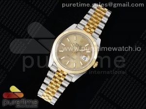 DateJust 41 SS/YG Polished Bezel KING 1:1 Best Edition 904L Steel YG Dial on Jubilee Bracelet VR3235