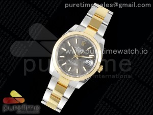 DateJust 41 SS/YG Polished Bezel KING 1:1 Best Edition 904L Steel Gray Dial on Oyster Bracelet VR3235