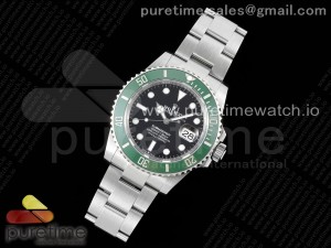 Submariner 41mm 126610 LV Kermit 904L Steel ZF 1:1 Best Edition VR3235