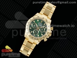 Daytona 116508 BTF 1:1 Best Edition Green Dial on YG Bracelet SA4130