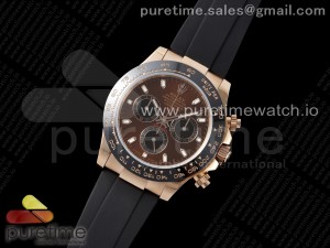 Daytona RG VRF 1:1 Best Edition 904L Steel Brown Dial on Oysterflex Strap A7750