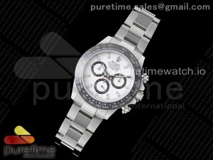 Daytona 116500 VRF 1:1 Best Edition White Dial on SS Bracelet A7750 V2