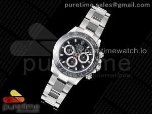 Daytona 116500 VRF 1:1 Best Edition Black Dial on SS Bracelet A7750 V2