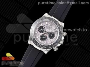 Daytona SS VRF 1:1 Best Edition 904L Steel Meteorite Dial on Oysterflex Strap A7750