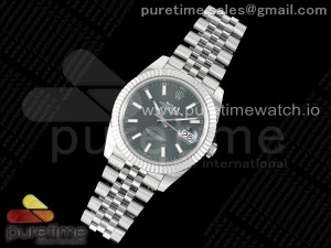 DateJust 41 126334 NTF 1:1 Best Edition 904L Steel Green Stick Dial on Jubilee Bracelet VR3235