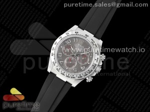 Daytona 116509 Clean 1:1 Best Edition 904L SS Case Gray Dial on Rubber Strap SA4130 V2