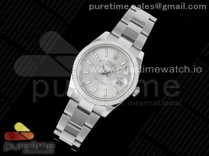 DateJust 41 126334 VRF 1:1 Best Edition 904L Steel Silver Stick Dial on SS Oyster Bracelet VR3235