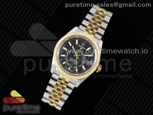 Skydweller SS/YG Noob Best Edition Black Dial on SS/YG Jubilee Bracelet A23J