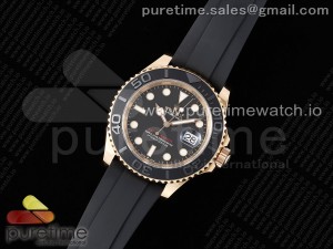 Yacht-Master 126655 Clean 1:1 Best Edition Black Ceramic Bezel on Oysterflex Strap VR3235