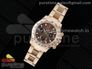 Daytona 116505 BTF 1:1 Best Edition Brown Dial on RG Bracelet SA4130