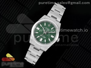 Oyster Perpetual 41mm 124300 JDF 1:1 Best Edition 904L Steel Green Dial on SS Bracelet VR3230 V2