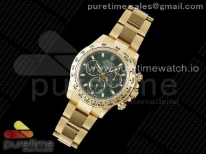 Daytona 116508 Clean 1:1 Best Edition Green Dial on YG Bracelet SA4130 V2