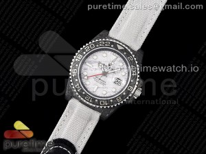 GMT Carbon DIWF Best Edition Meteorite Dial on White Nylon Strap SA3186 CHS