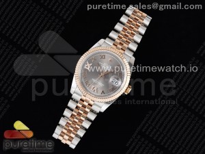 DateJust 36 SS/RG 126231 JDF RG Plated 904L Steel Gray Dial Roman Markers on Jubilee Bracelet V2