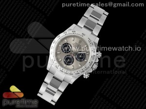 Daytona 116509 Noob 1:1 Best Edition Gray Dial on SS Bracelet SA4130