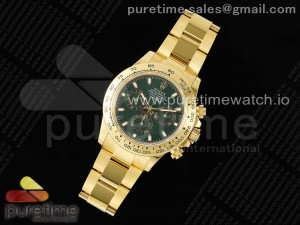 Daytona 116508 Noob 1:1 Best Edition Green Dial on YG Bracelet SA4130