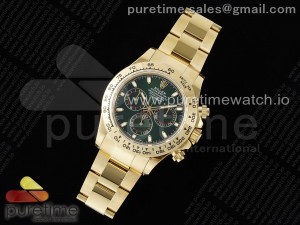 Daytona 116508 QF 1:1 Best Edition Green Dial on YG Bracelet SA4130 V2