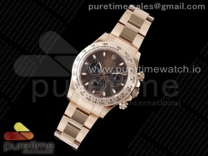 Daytona 116505 QF 1:1 Best Edition Brown Dial on RG Bracelet SA4130 V2