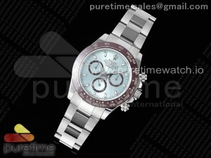 Daytona 116506 QF 1:1 Best Edition Ice Blue Dial Lume Markers on SS Bracelet SA4130 V2