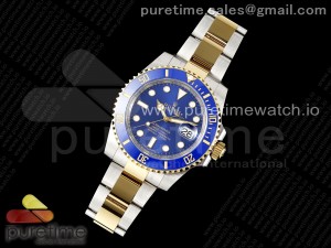 Submariner 116613 LB Blue Ceramic AR+F 1:1 Best Edition 904L SS Case and Bracelet VR3135