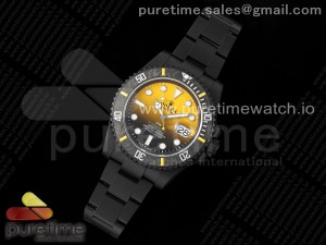 Submariner DIW DLC VSF 1:1 Best Edition Black/Yellow Dial on DLC Bracelet VS3135