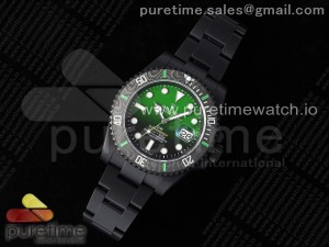 Submariner DIW "Parakeet" DLC VSF 1:1 Best Edition Black/Green Dial on DLC Bracelet VS3135